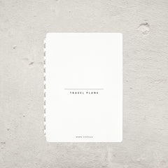 Aura Estelle Travel Tip-In B6 travel plans page front product shot