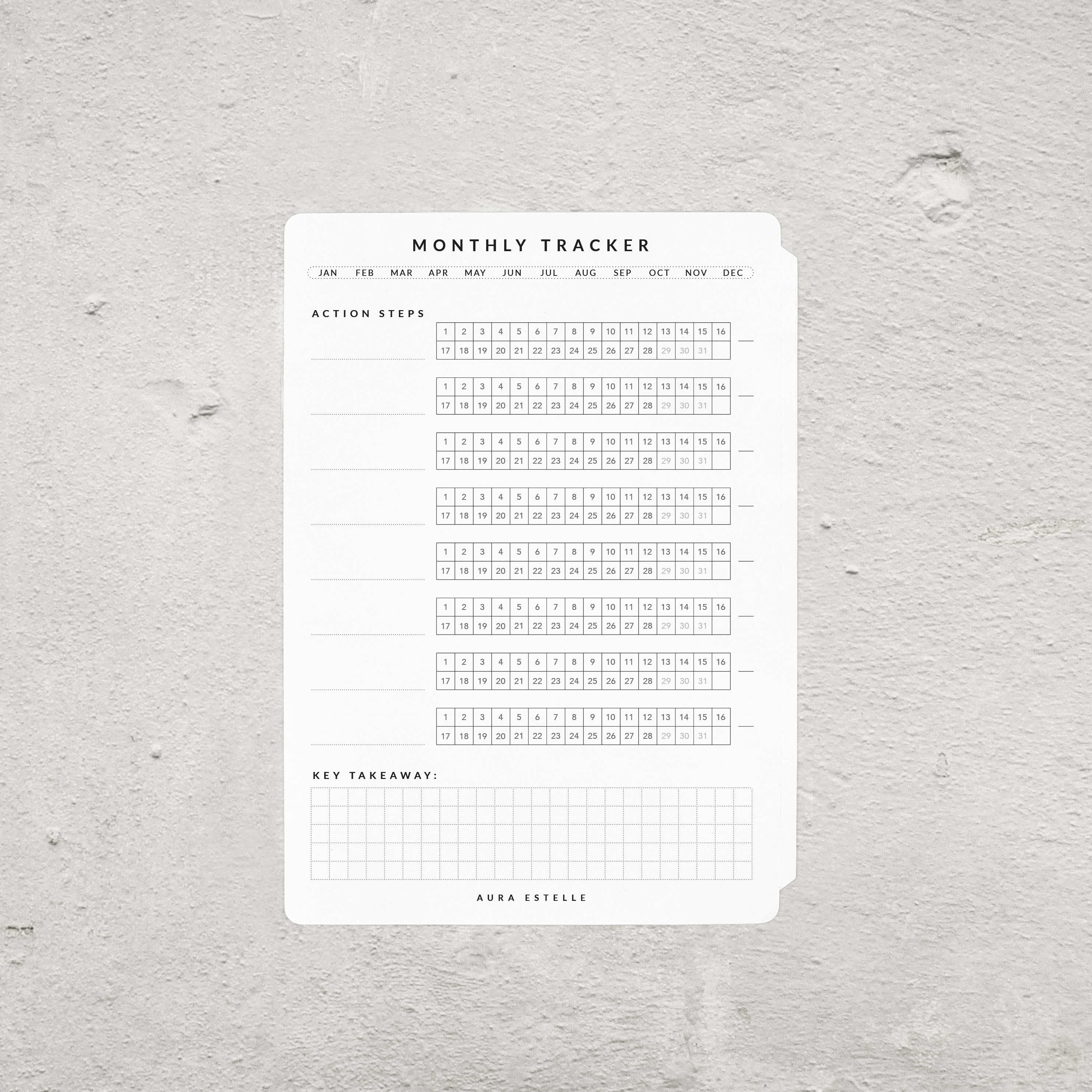 Habit Tracker Tip-In | Magnet Planner
