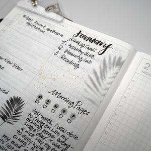 Aura Estelle Washi Stickers Moon and Constellations constellation stickers used in a planner spread