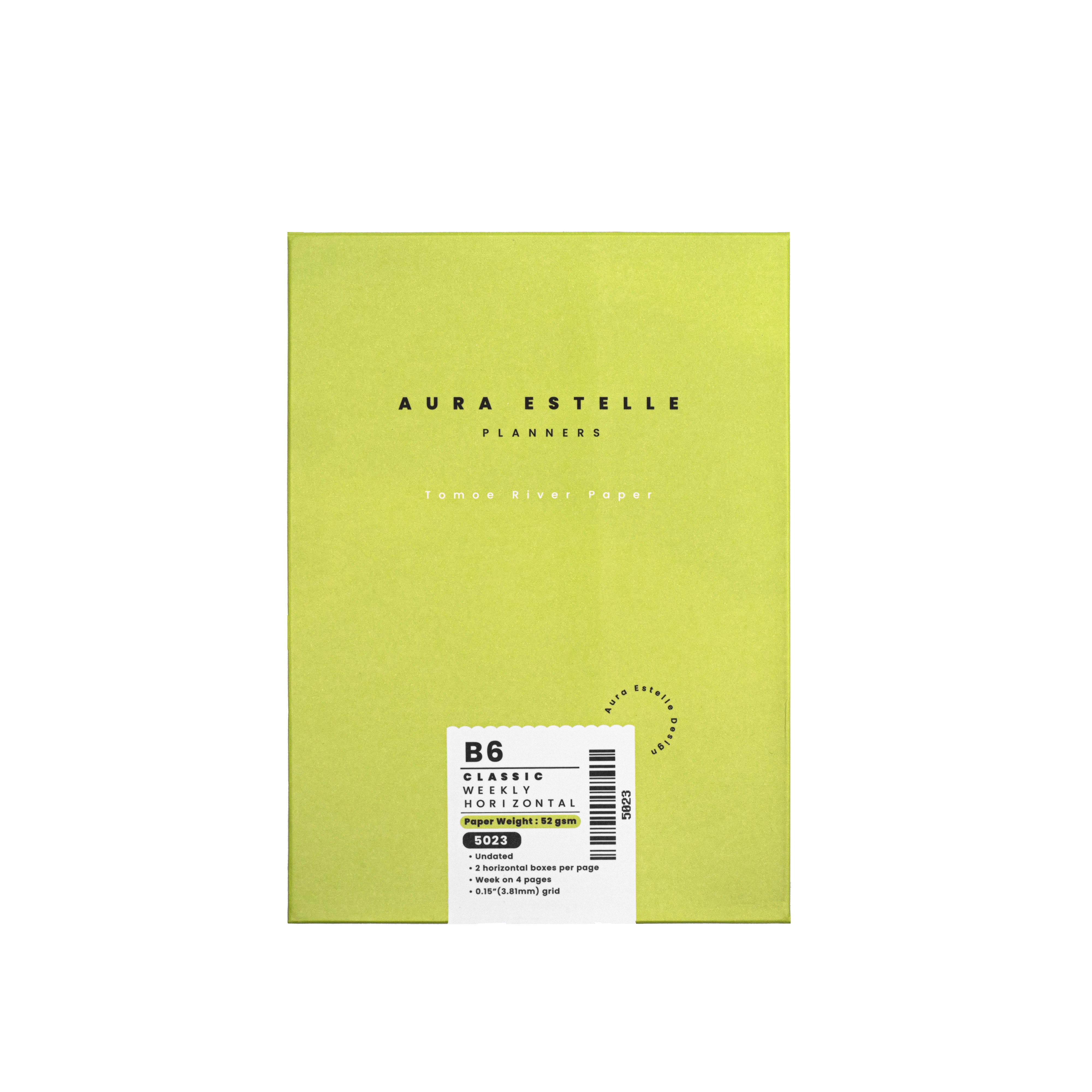 B6 Classic Weekly Horizontal | Undated | Tomoe River Paper