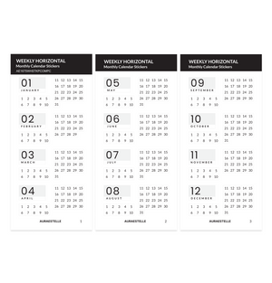 Undated Magnet Planner Sticker Set