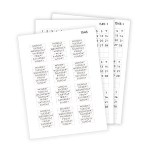 Monday/Sunday Converter Sticker Kit | Small | 1545