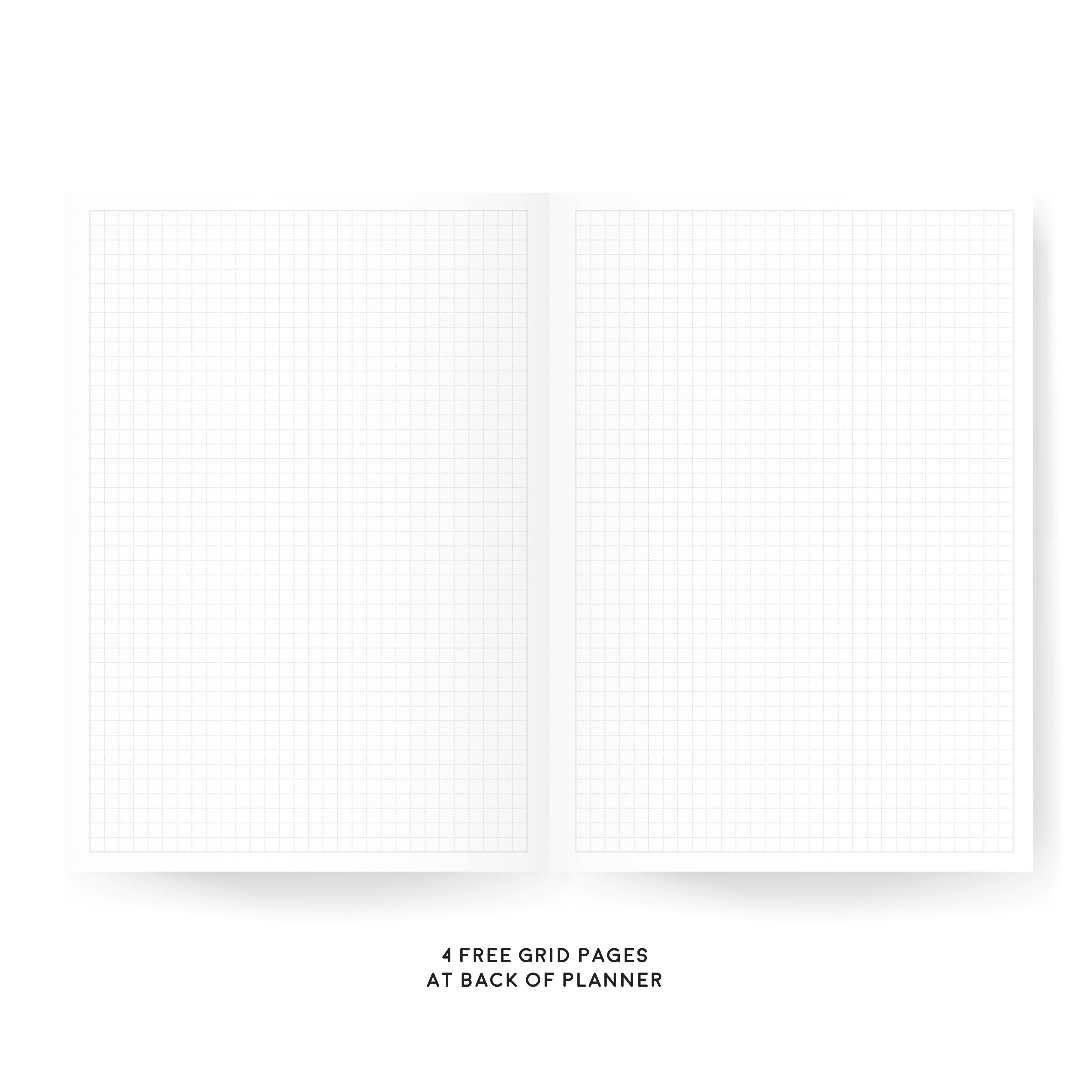 Aura Estelle B6 Classic Daily Planners | 2024 Dated | Tomoe River Paper - insidepages grid product photo