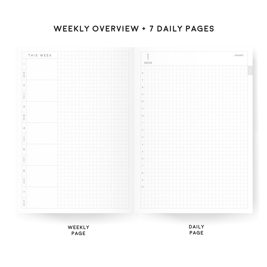 B6 CLASSIC DAILY PLANNERS | 2024 DATED TOMOE RIVER PAPER