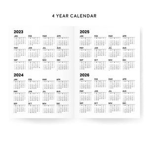 Aura Estelle B6 Classic Daily Planners | 2024 Dated | Tomoe River Paper - insidepages year product photo