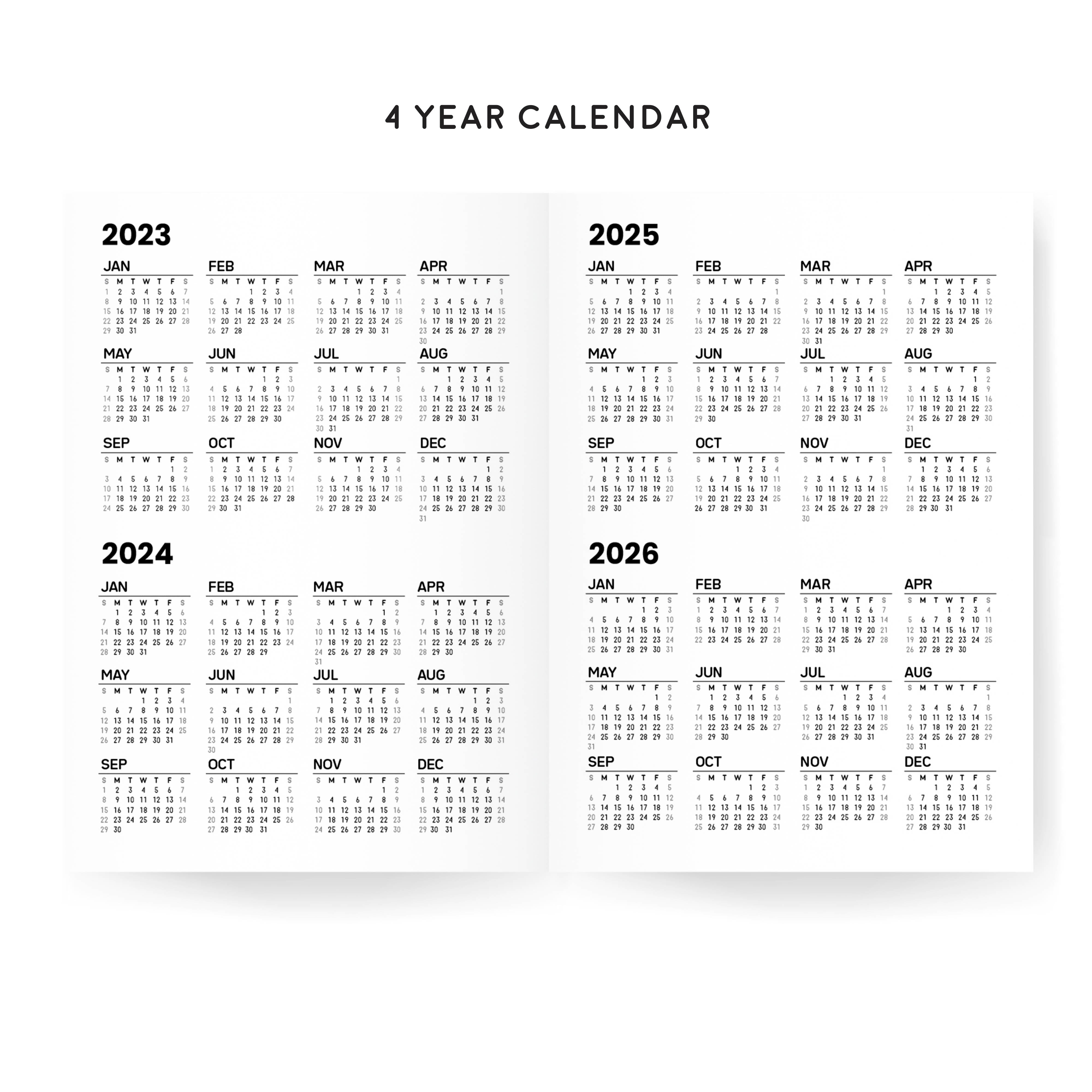 Aura Estelle B6 Classic Daily Planners | 2024 Dated | Tomoe River Paper - insidepages year product photo