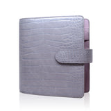 Aura Estelle Chloe Rings Planner lavender mist croco textured closed ring planner cover