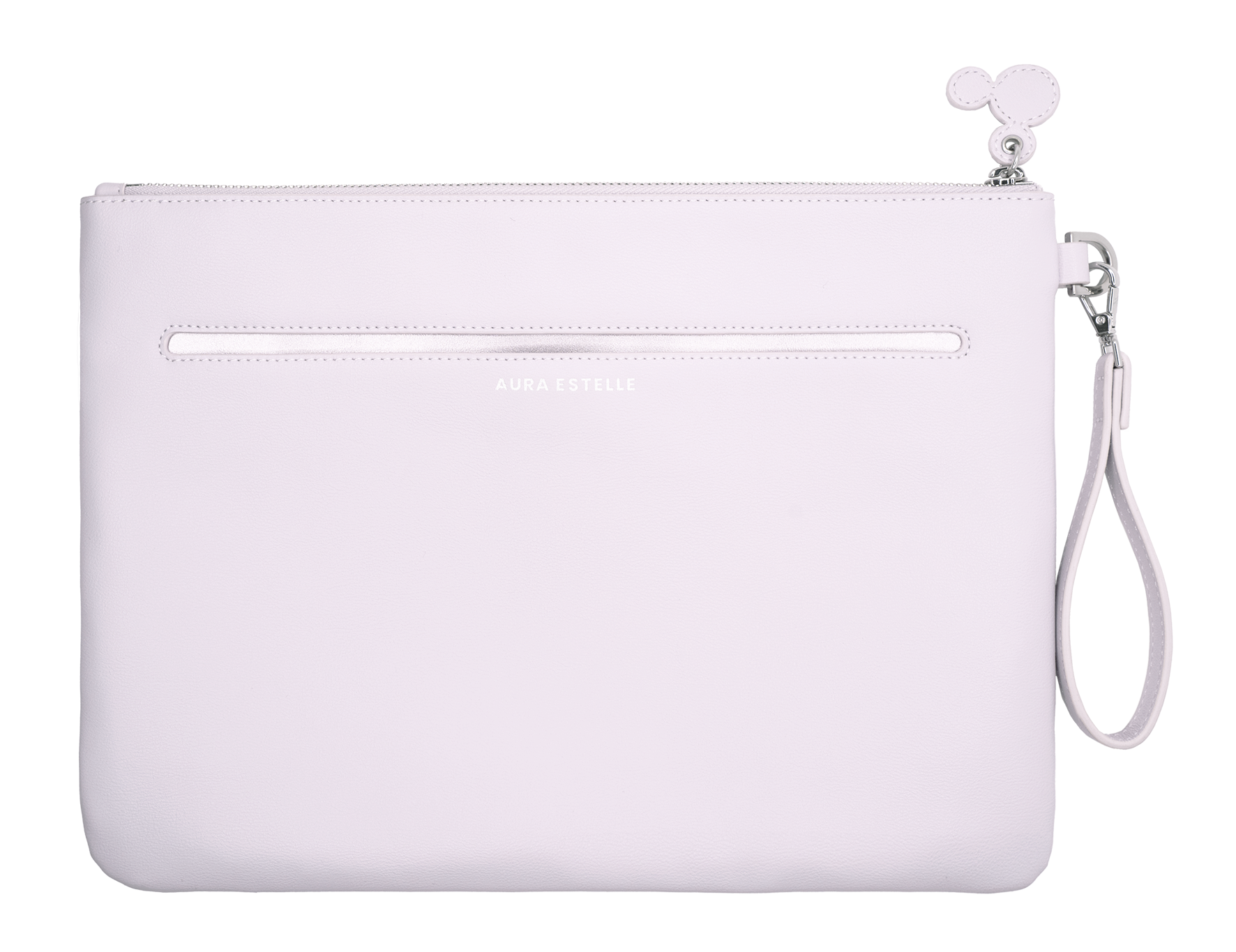 Aura Estelle The M Pouch lilac back view with zipper pocket