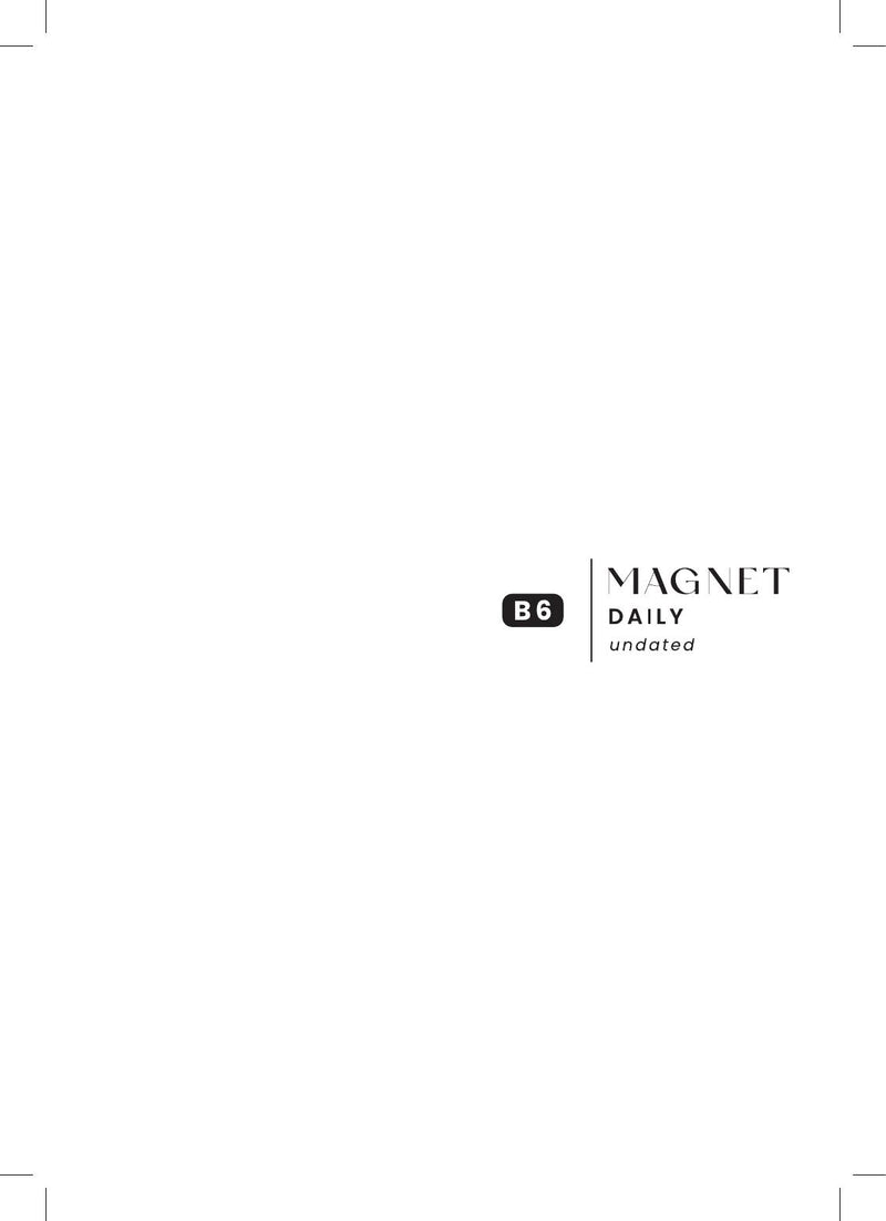 Undated Daily B6 | Magnet Planner page 1