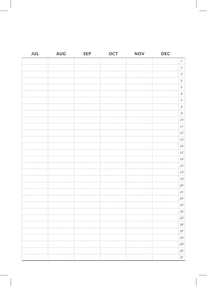Undated Weekly Horizontal B6 | Magnet Planner page 5