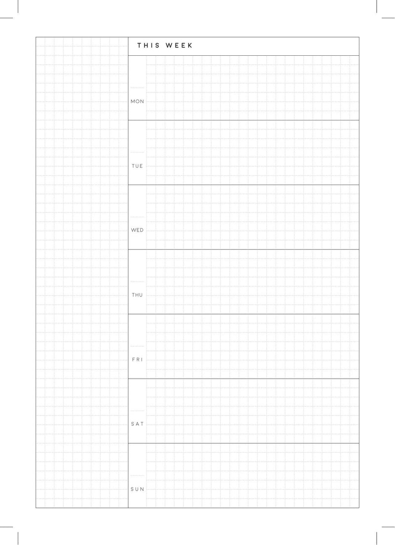 Undated Weekly Horizontal A5 | Magnet Planner page 20