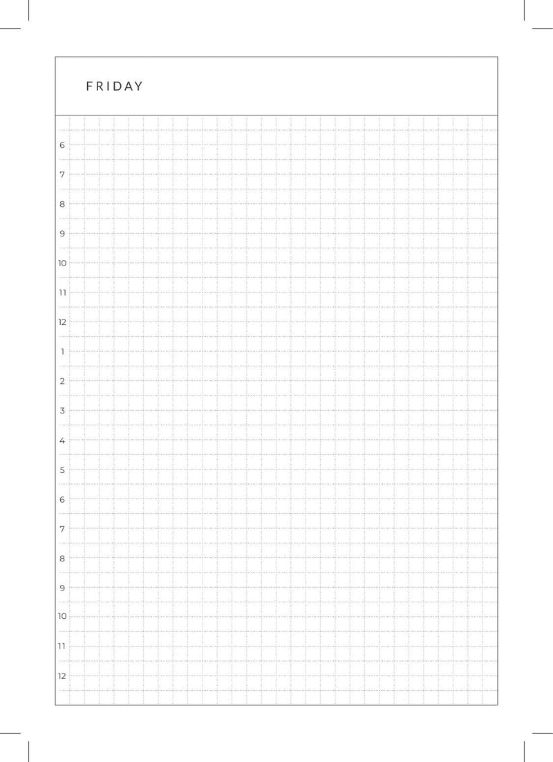 Undated Daily B6 | Magnet Planner page 23