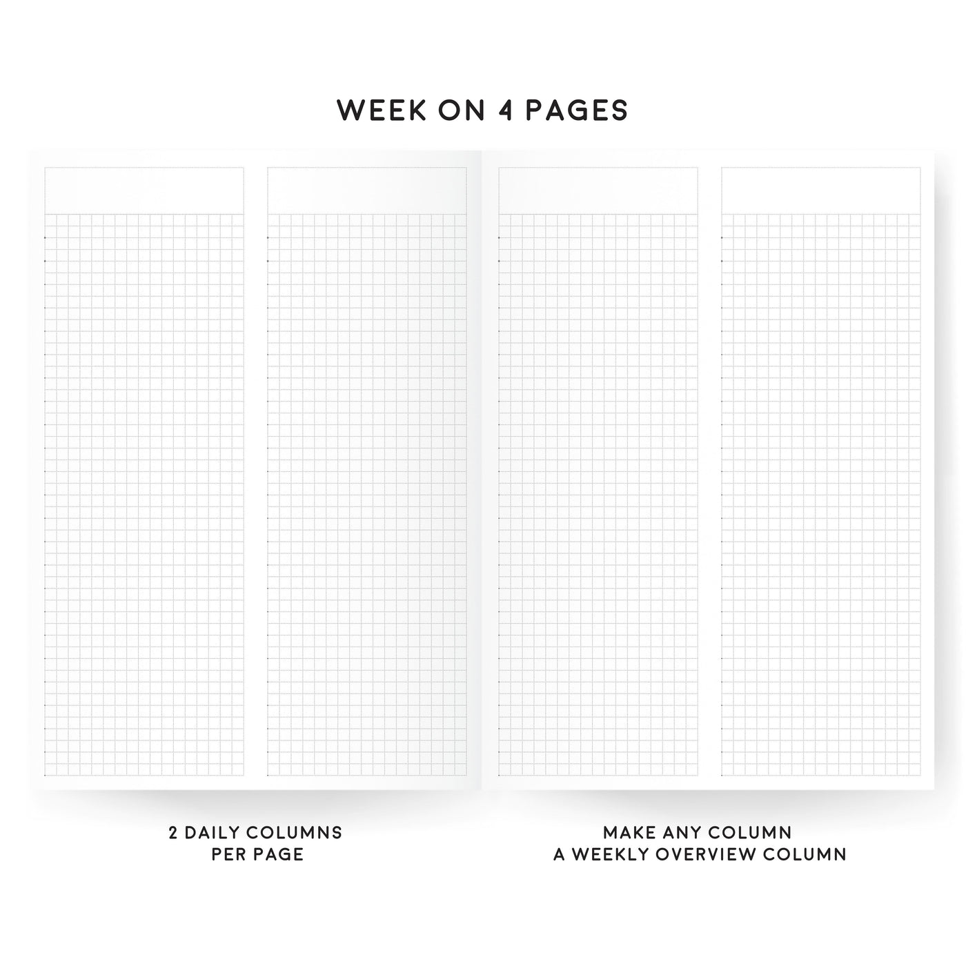 Oops A5 | Classic Weekly Vertical Planner | Undated | Tomoe River Paper