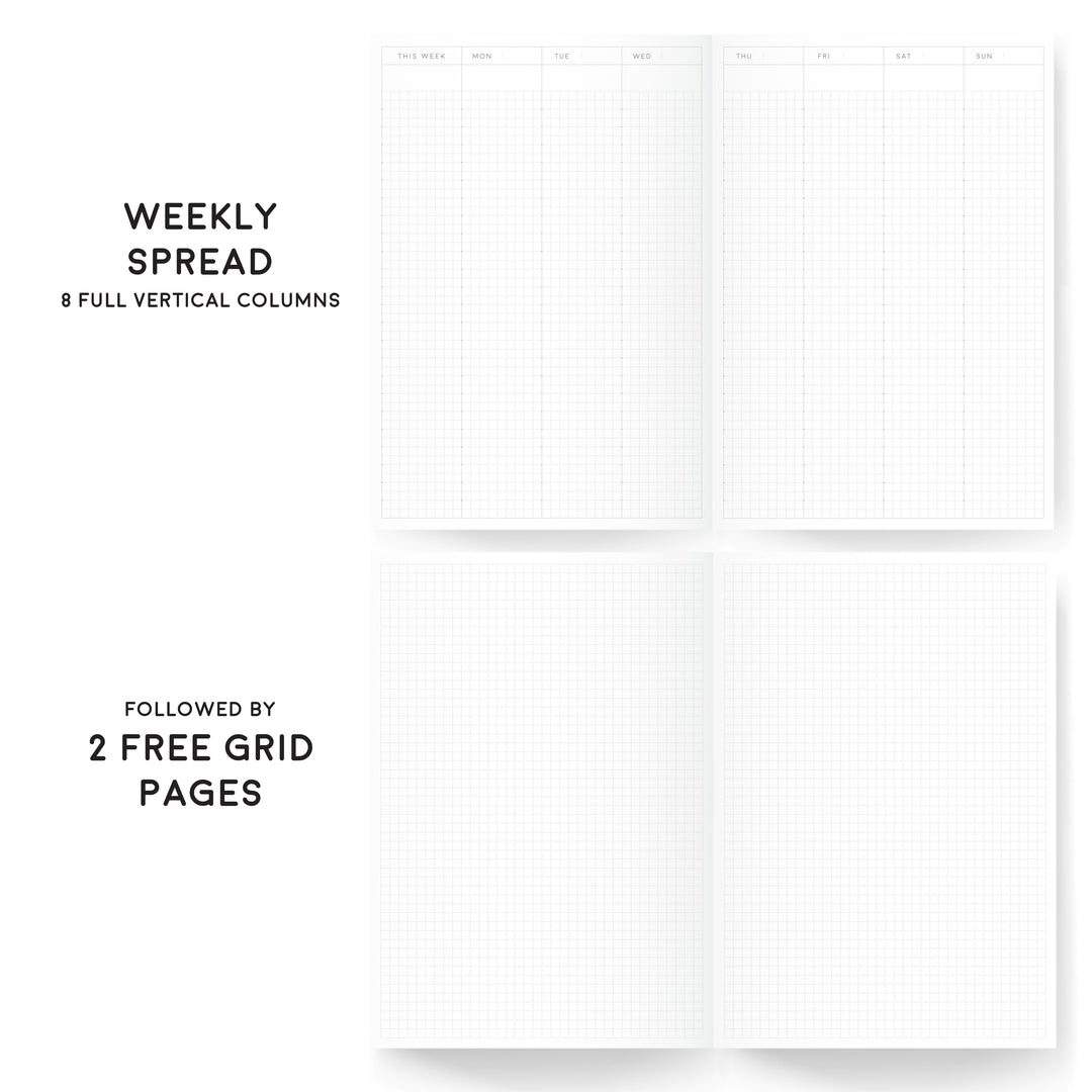 A5 COMPLETE WEEKLY [VERTICAL] PLANNER TOMOE RIVER PAPER