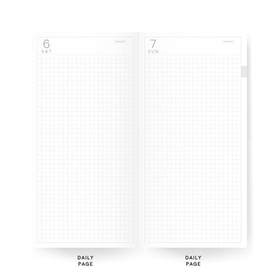 WEEKS CLASSIC DAILY PLANNERS | 2024 DATED TOMOE RIVER PAPER