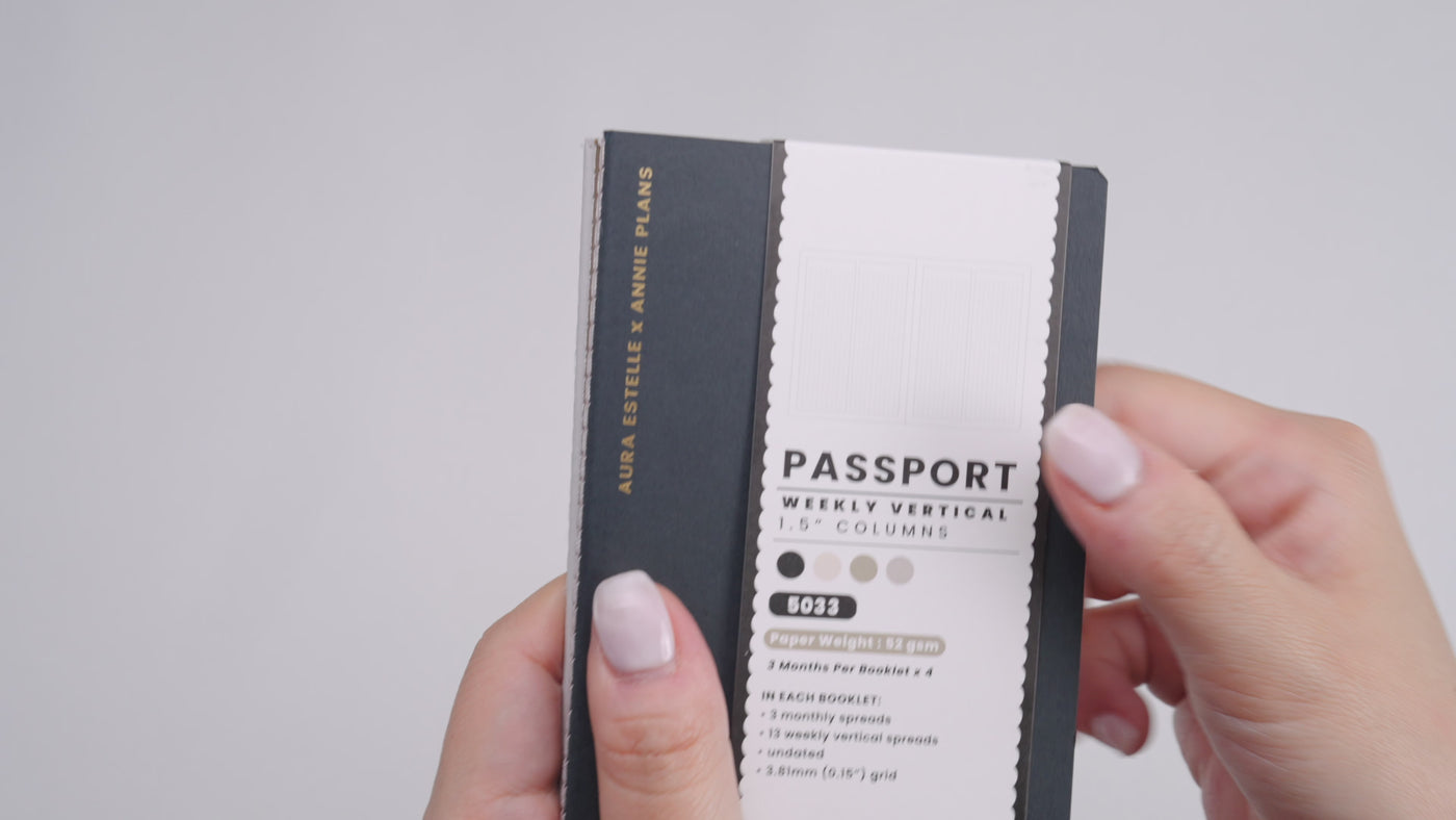 Passport Weekly Vertical 1.5" Insert Bundle | 4 Booklets