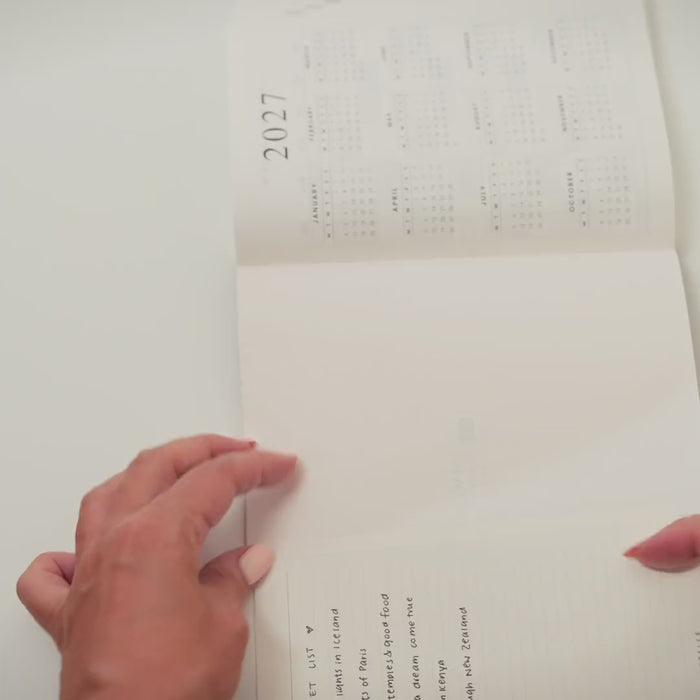 Pressing a World map tip-in onto a planner page