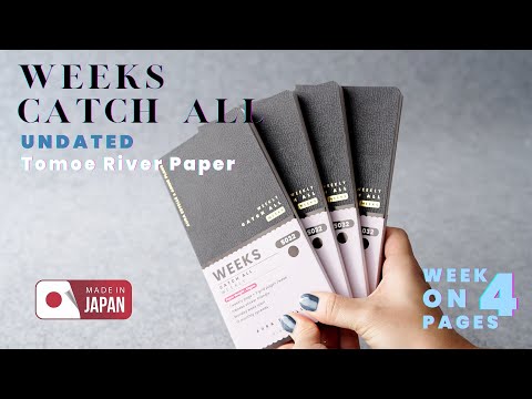 Weeks Catch All Planners | Undated | Tomoe River Paper