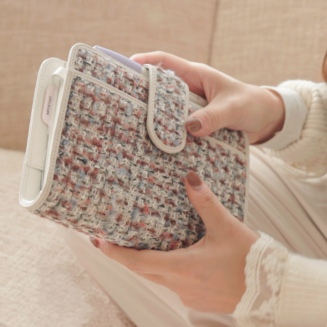 Tweed Planner Cover A5 - Sugar Spice Symphony
