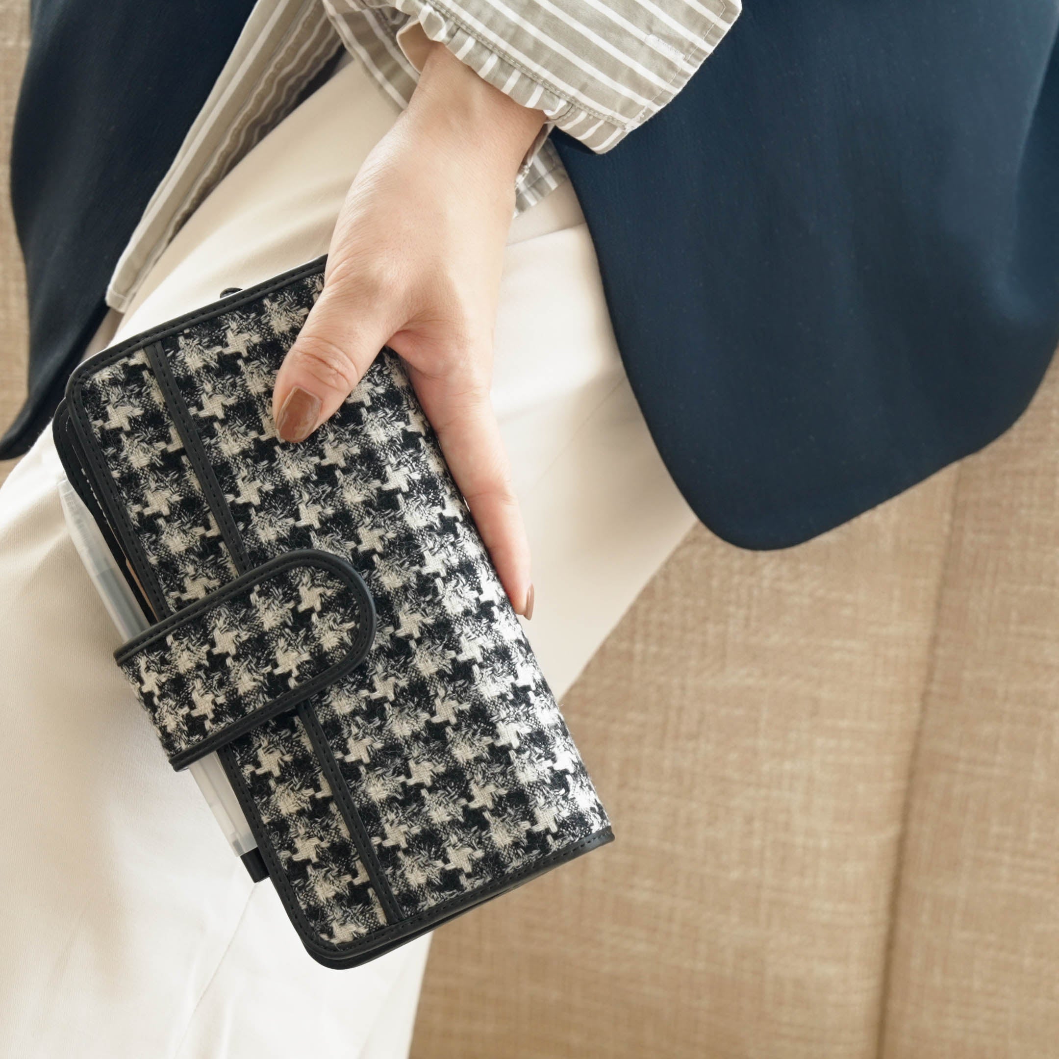 Tweed Planner Cover Weeks - Houndstooth