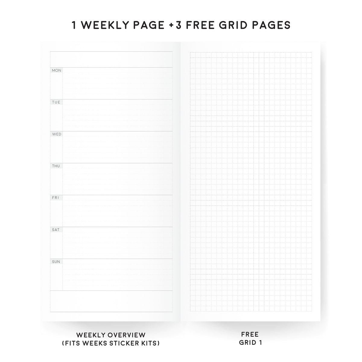 Japan-Made Weeks Catch All Planner | Aura Estelle