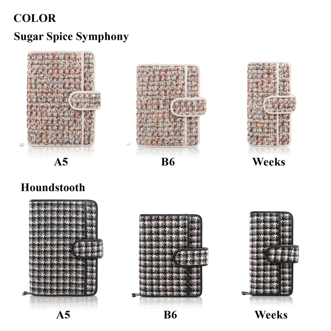 Tweed Planner Cover Weeks - Sugar Spice Symphony