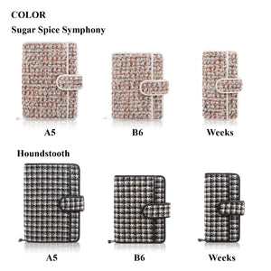 Tweed Planner Cover B6 - Houndstooth