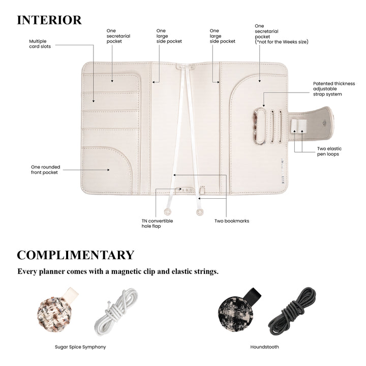 Tweed Planner Cover Weeks - Sugar Spice Symphony