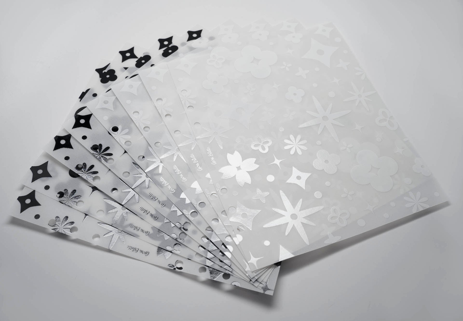 Black & White Vellum Sheets (A5W) 1016