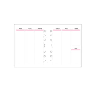 B6 Weekly Vertical Inserts 1030