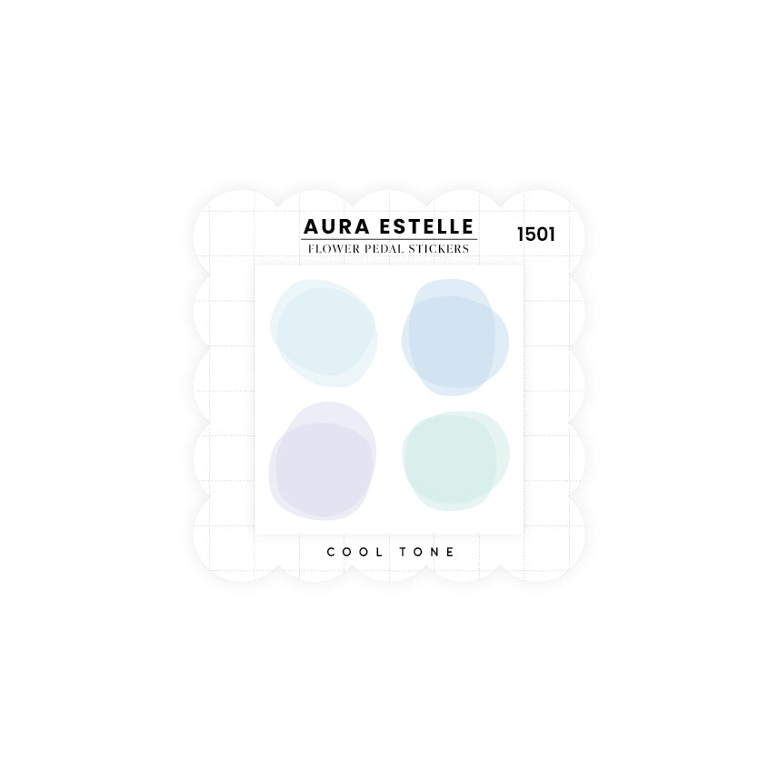 Washi Stickers | Flower Petals Blue
