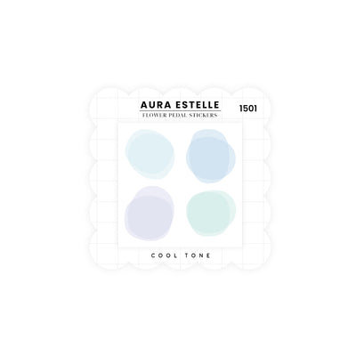 Washi Stickers | Flower Petals Blue