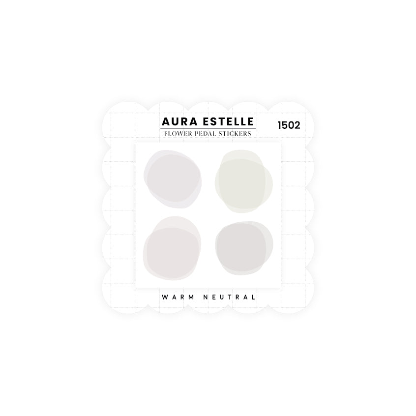 Washi Stickers | Flower Petals Neutral