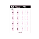 Aura Estelle Skinny Tab Stickers Pink skinny tab sticker sheet product shot