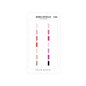 Color Blocks Tab Stickers 1505
