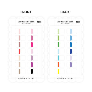 Color Blocks Tab Stickers 1505