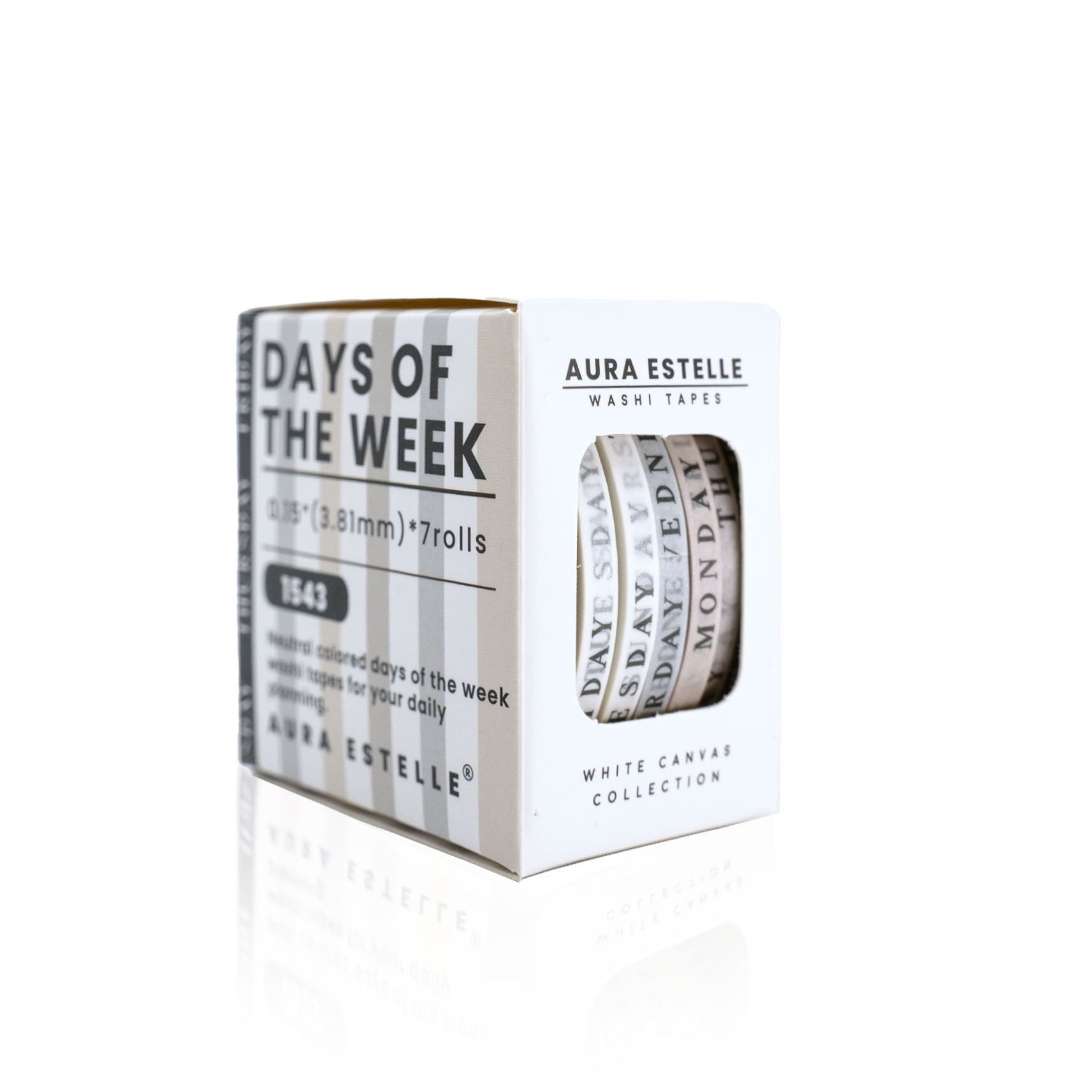 Days of The Week Washi Box [Neutral] 0.15"