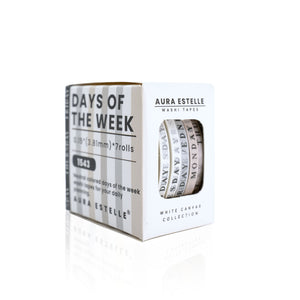 Days of The Week Washi Box [Neutral] 0.15"