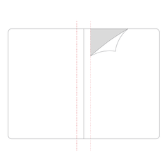 Aura Estelle 32 Page Perforated Notebook Insert A6 A6 perforated notebook insert plain page layout preview