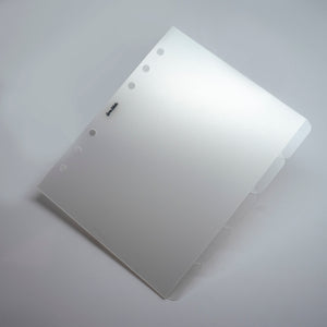 Side Tab Dividers - Glass Plastic - Semi Transparent
