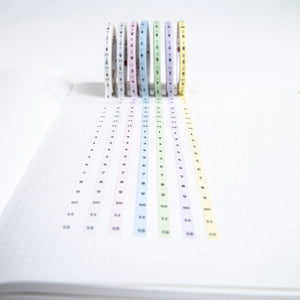 Time Slot Washi Box [Pastel] 0.15"