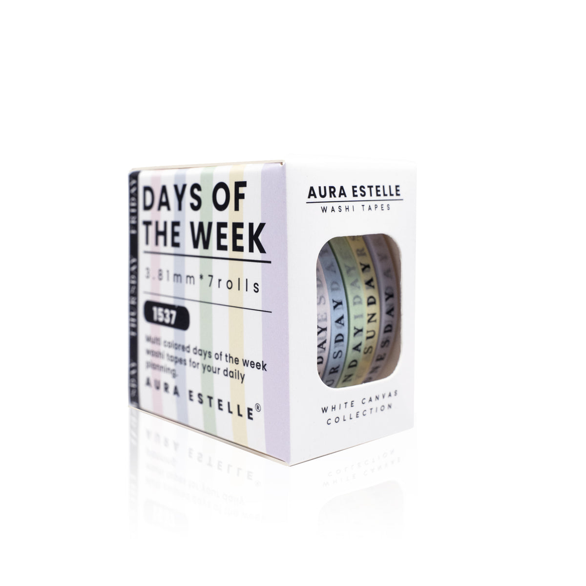 Days of The Week Washi Box [Pastel] 0.15"