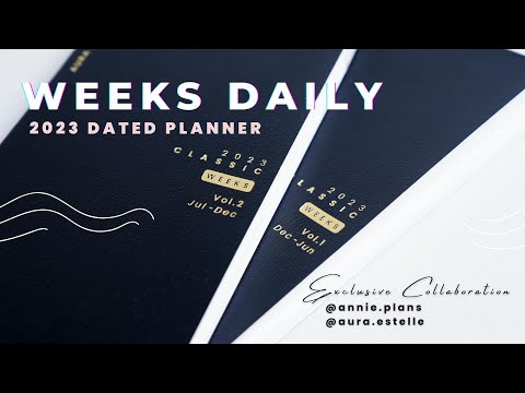 WEEKS CLASSIC DAILY PLANNERS | 2023 DATED TOMOE RIVER PAPER