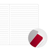 Aura Estelle 160 Page Notebook Main Insert A5 Large A5 Large notebook insert lined pages with red cover option