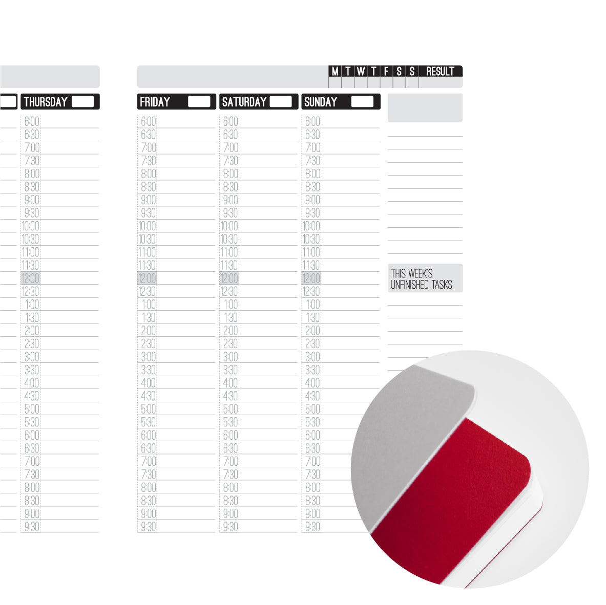 160 Page Notebook Main Insert A6 (misfit)