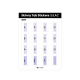 Aura Estelle Skinny Tab Stickers Lilac Lilac skinny tab sticker sheet product shot