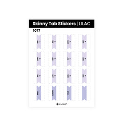 Skinny Tab Stickers Lilac