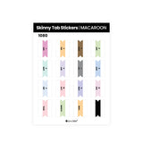 Aura Estelle Skinny Tab Stickers Macaroon Macaroon skinny tab sticker sheet product shot