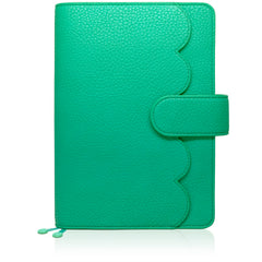 Aura Estelle Oops Airy A5 Planner Cover peacock green closed cover