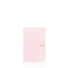 Aura Estelle Simple Grid Companion Notebook Pocket pink closed cover